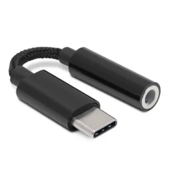 Linocell USB-C till 3,5 mm Svart