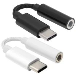 Linocell USB-C till 3,5 mm Svart