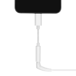 Linocell USB-C till 3,5 mm Vit