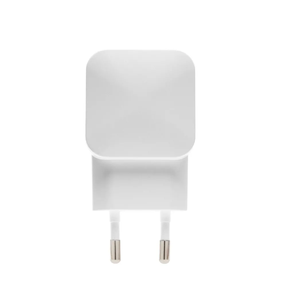 Linocell USB-laddare med Micro-USB-kabel 2,4 A Vit