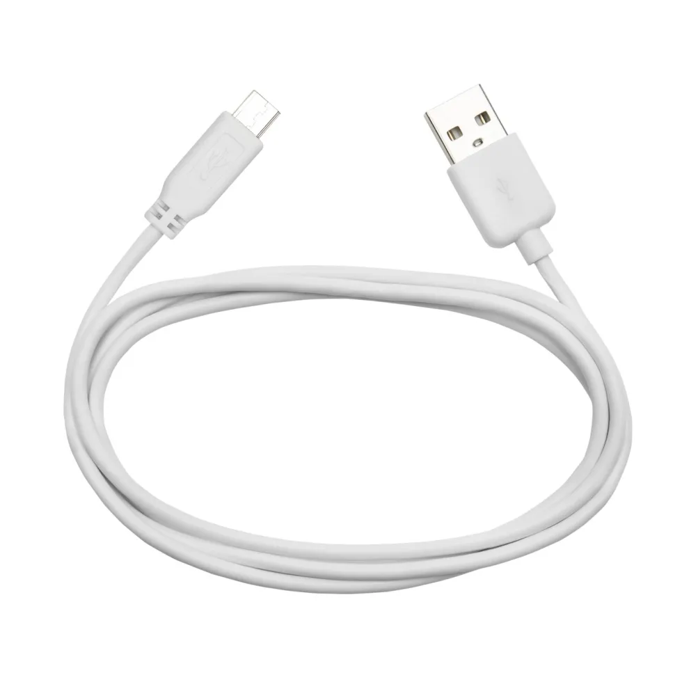 Linocell USB-laddare med Micro-USB-kabel 2,4 A Vit