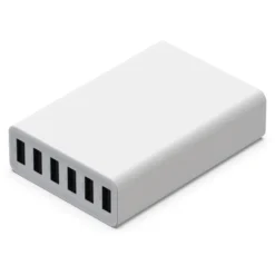 Linocell USB-laddstation 6 portar Vit