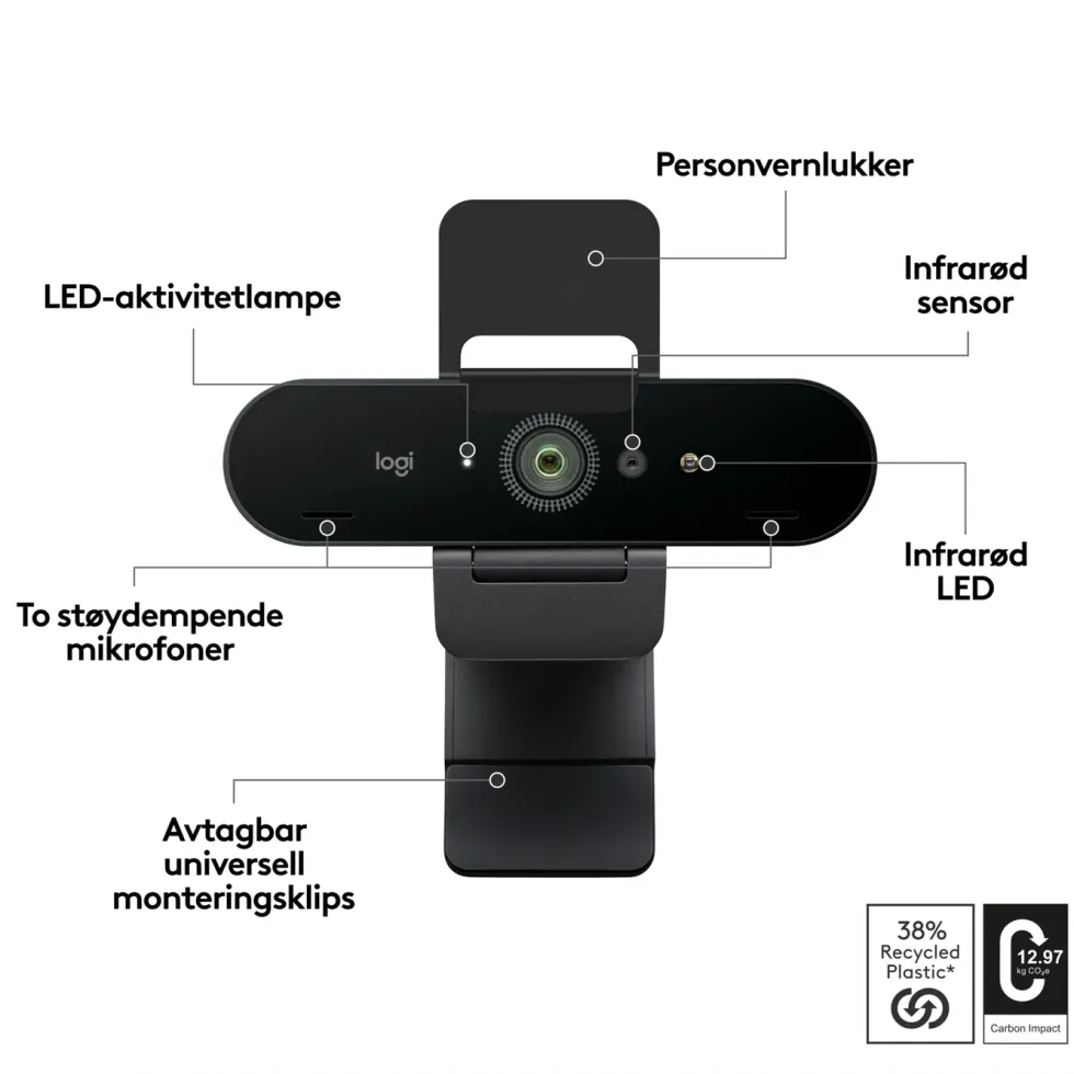 Logitech Brio 4K webbkamera