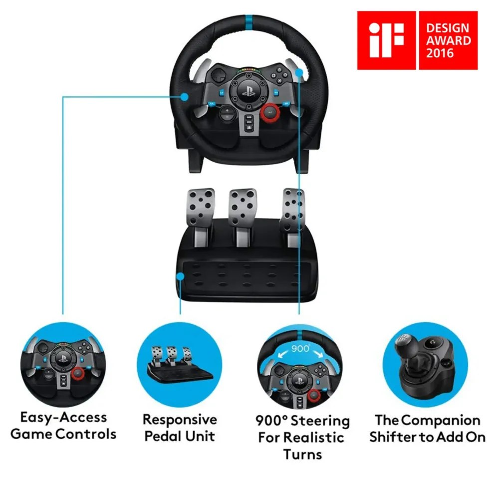Logitech G 29 Driving Force Ratt till Playstation och PC