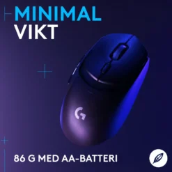 Logitech G G309 Lightspeed Trådlös datormus Svart