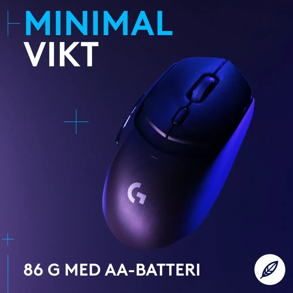 Logitech G G309 Lightspeed Trådlös datormus Svart