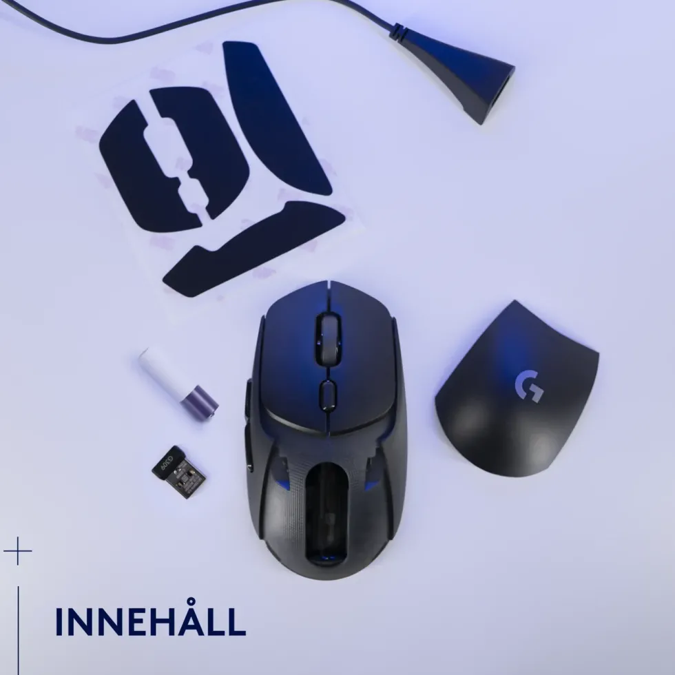 Logitech G G309 Lightspeed Trådlös datormus Svart