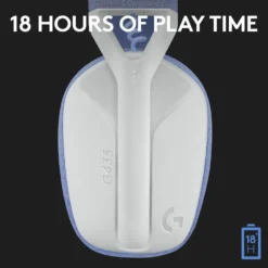 Logitech G 435 Lightspeed Trådlöst gaming-headset Off-white & Lila