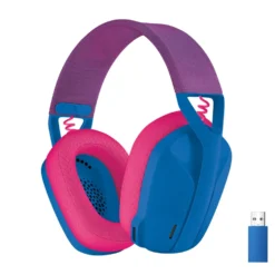 Logitech G 435 Lightspeed Trådlöst gaming-headset Blå & Hallon