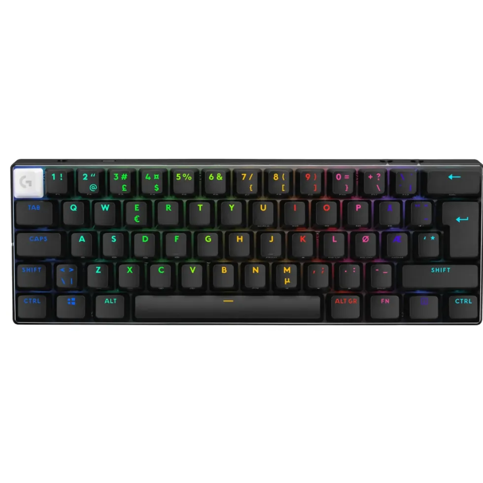 Logitech G PRO X 60 Lightspeed Trådlöst gaming-tangentbord Linear Black