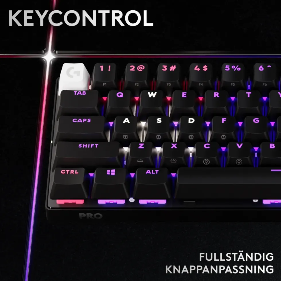 Logitech G PRO X 60 Lightspeed Trådlöst gaming-tangentbord Linear Black