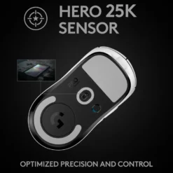 Logitech G Pro X Superlight Trådlös gaming-mus Vit
