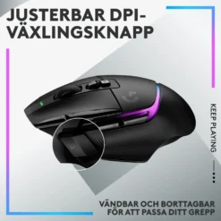 Logitech G 502 X Plus Trådlös gamingmus Svart