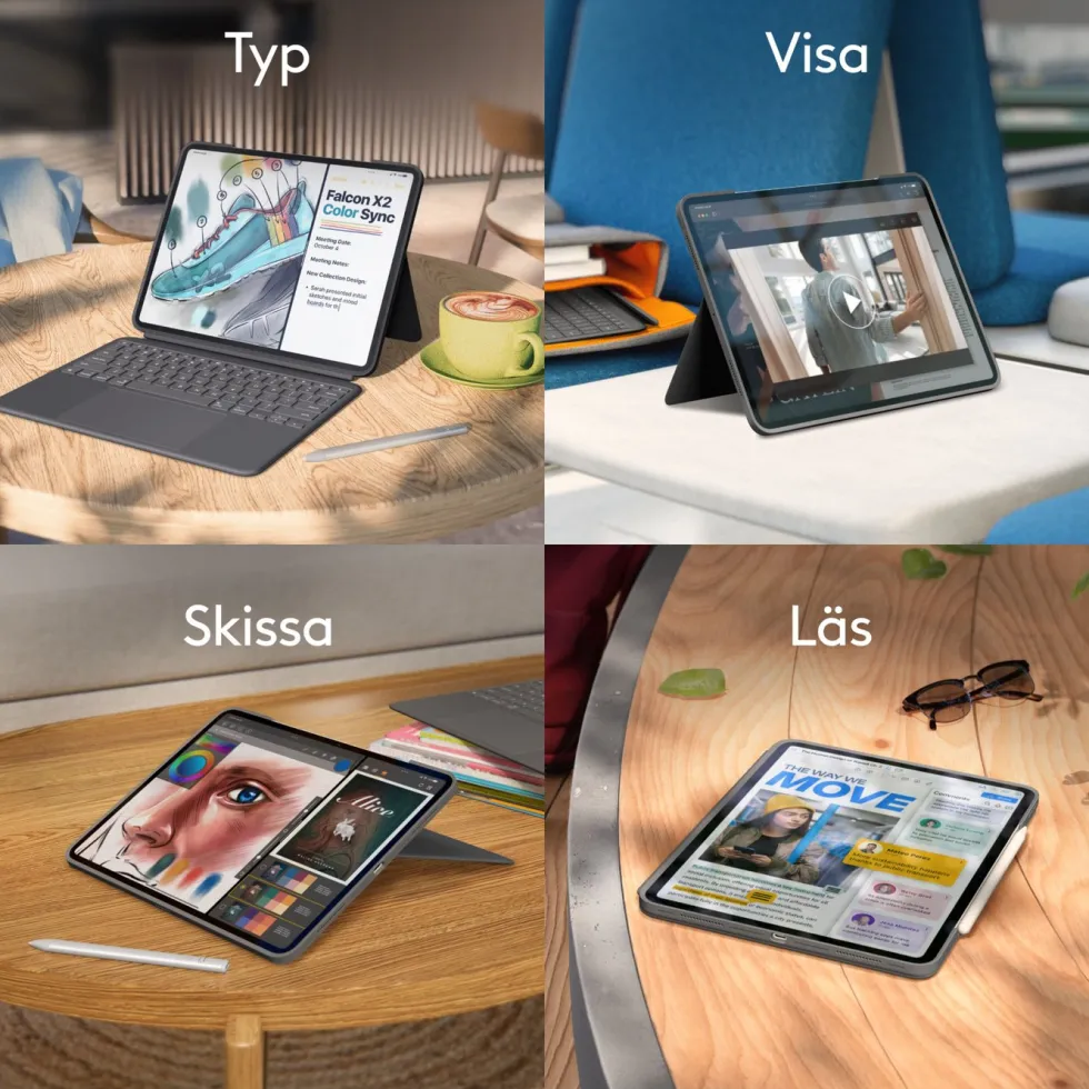Logitech Logitech Combo Touch för iPad Pro 13” (M4, 2024)