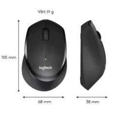 Logitech M330 Silent Tyst trådlös mus