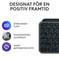 Logitech MX Keys S Trådlöst tangentbord Graphite