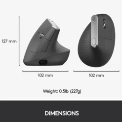 Logitech MX Vertical Trådlös datormus