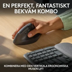 Logitech Wave Keys Trådlöst Ergonomiskt tangentbord