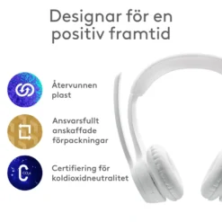 Logitech Zone 300 Trådlöst headset Off-white