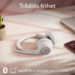 Logitech Zone 300 Trådlöst headset Off-white