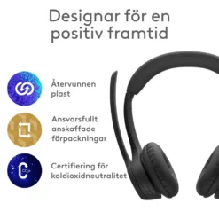 Logitech Zone 300 Trådlöst headset Graphite
