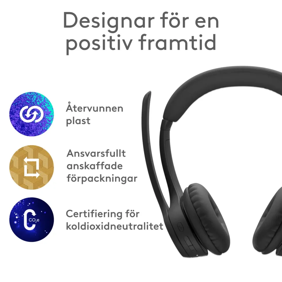 Logitech Zone 300 Trådlöst headset Graphite