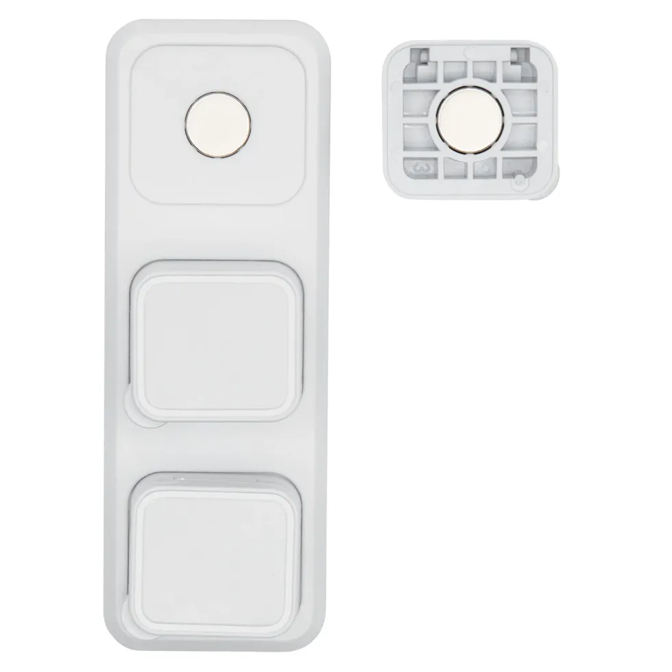 Luxorparts Magnetisk kabelklämma med basplatta Vit (6-pack)