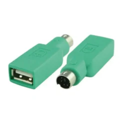 Luxorparts PS/2 hane till USB-A hona – passiv adapter passiv adapter