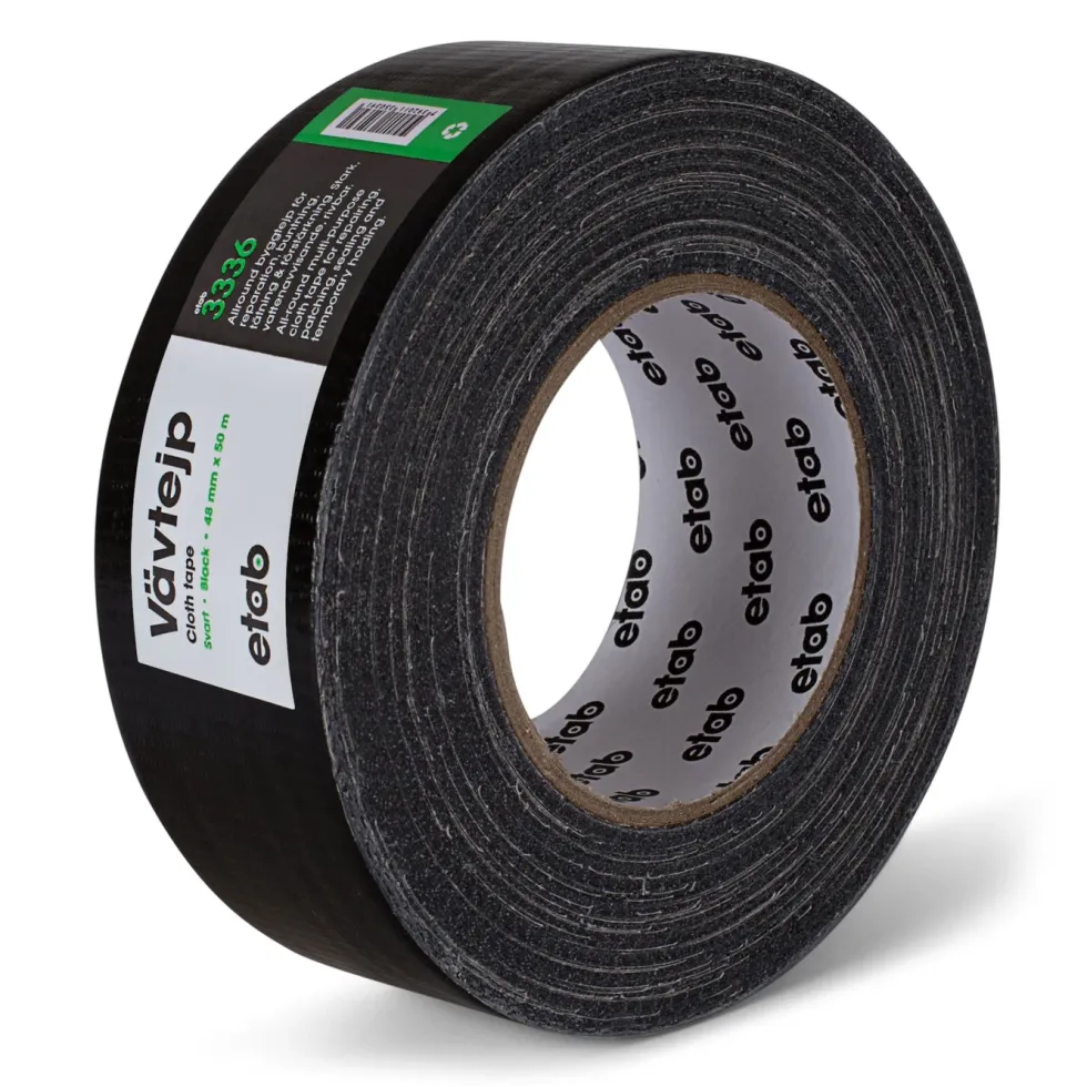 Luxorparts Silvertejp 50 m Svart
