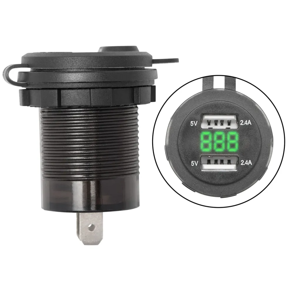 Luxorparts USB-laddare för panelmontage