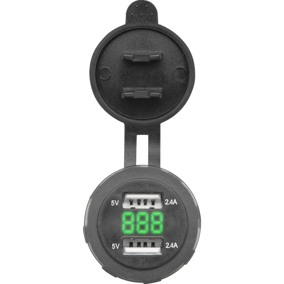 Luxorparts USB-laddare för panelmontage