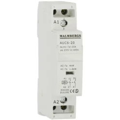 Malmbergs Installationskontaktor för DIN-skena 2-pol, 20A