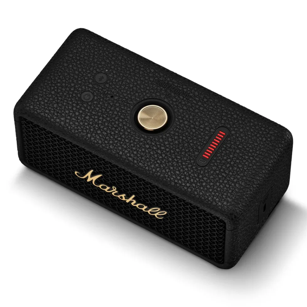 Marshall Emberton III Bluetooth-högtalare Black and Brass