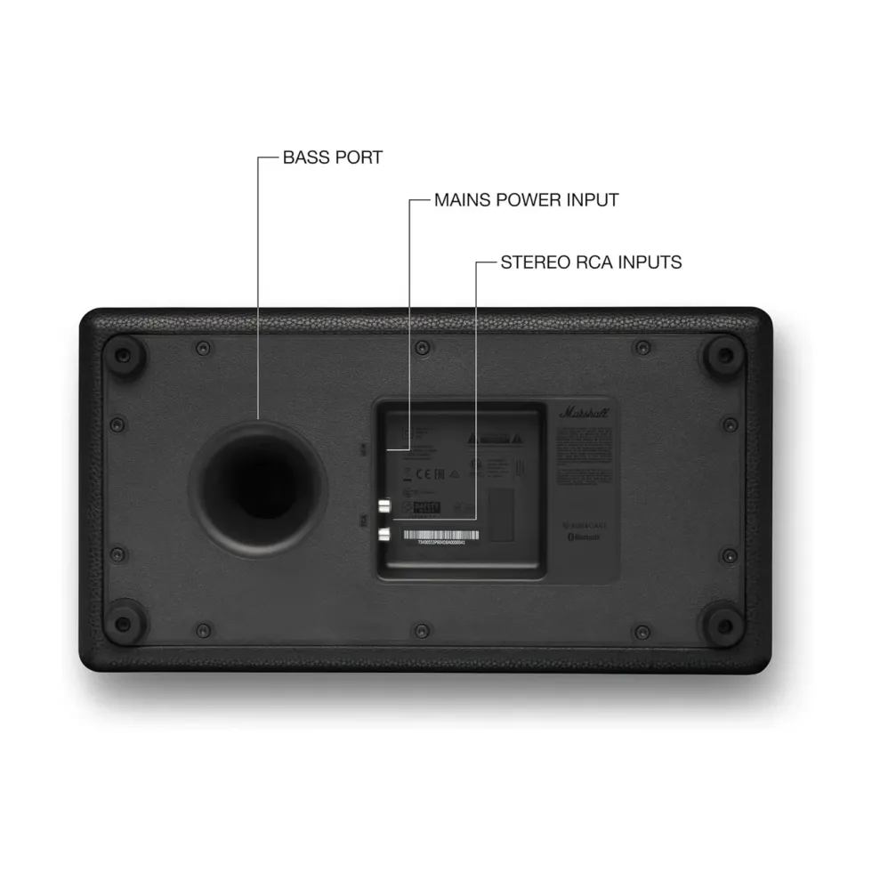 Marshall Stanmore IV Bluetooth-högtalare Svart