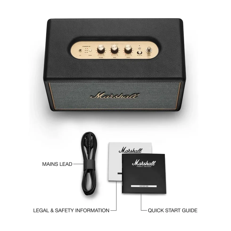 Marshall Stanmore IV Bluetooth-högtalare Svart