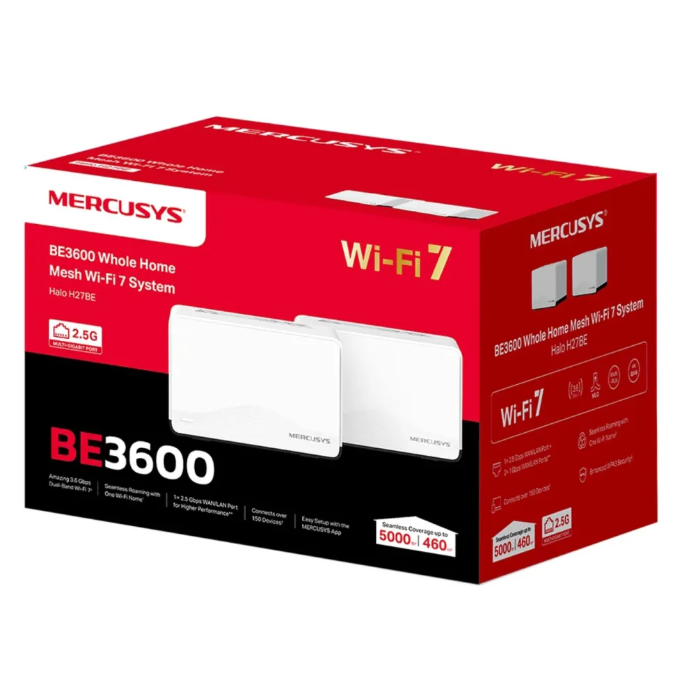 Mercusys Halo H27BE Mesh Wi-Fi 7 2-pack