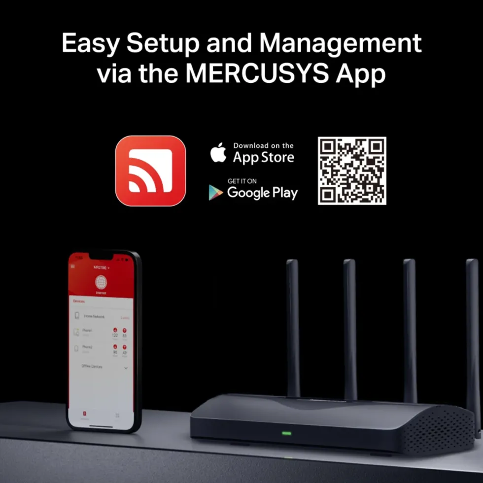 Mercusys MR27BE Dual-Band Wifi 7-router