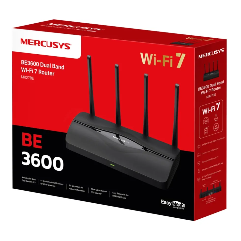Mercusys MR27BE Dual-Band Wifi 7-router