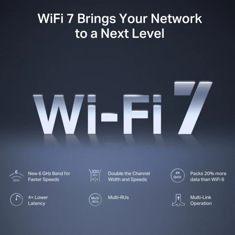 Mercusys MR47BE Tri-Band Wifi 7-router