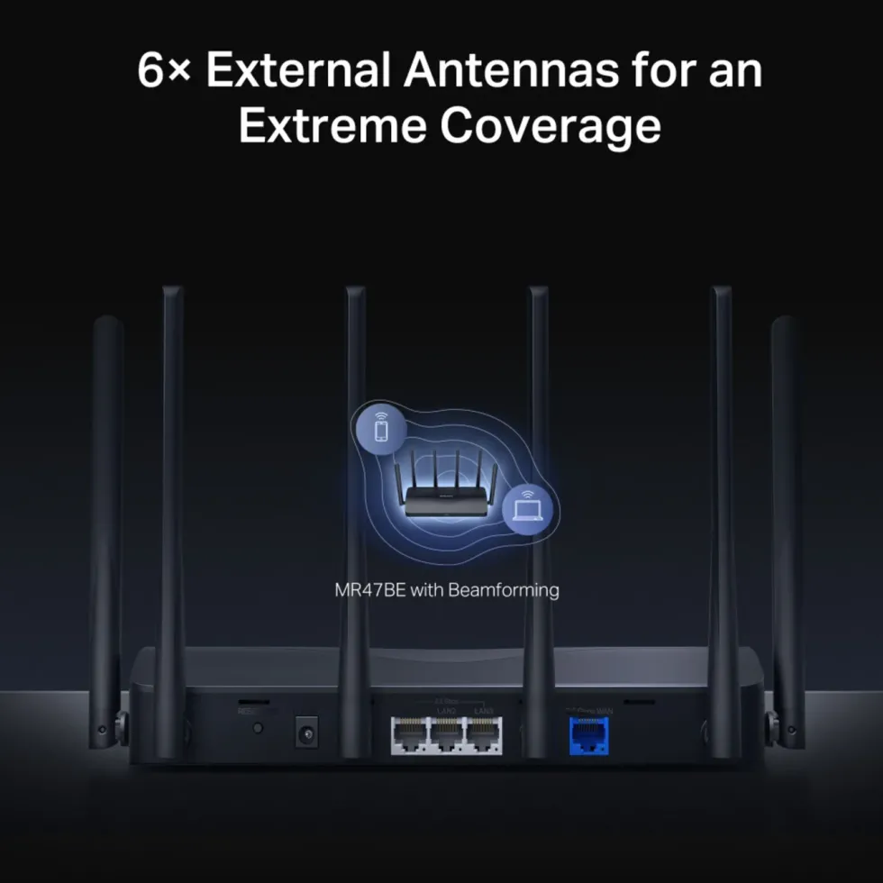 Mercusys MR47BE Tri-Band Wifi 7-router