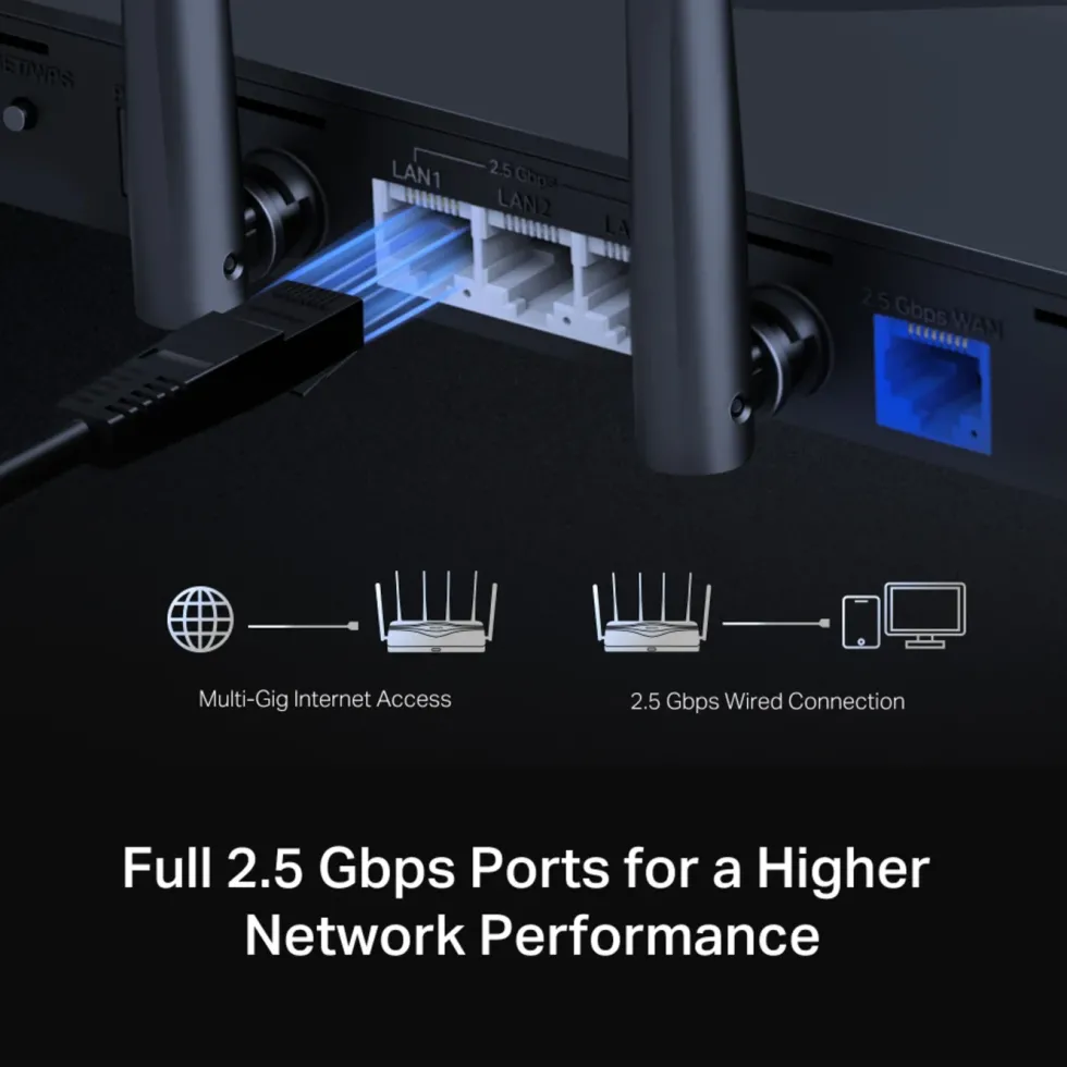 Mercusys MR47BE Tri-Band Wifi 7-router