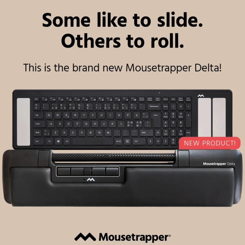 MouseTrapper Delta Extended Ergonomisk mus