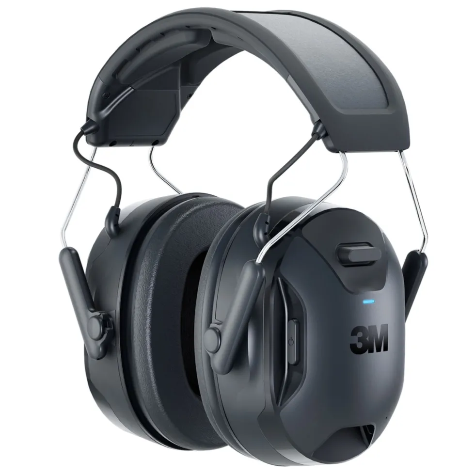 3M WorkTunes Connect & Solar hörselkåpor Bluetooth Svart