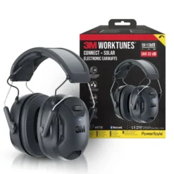 3M WorkTunes Connect & Solar hörselkåpor Bluetooth Svart