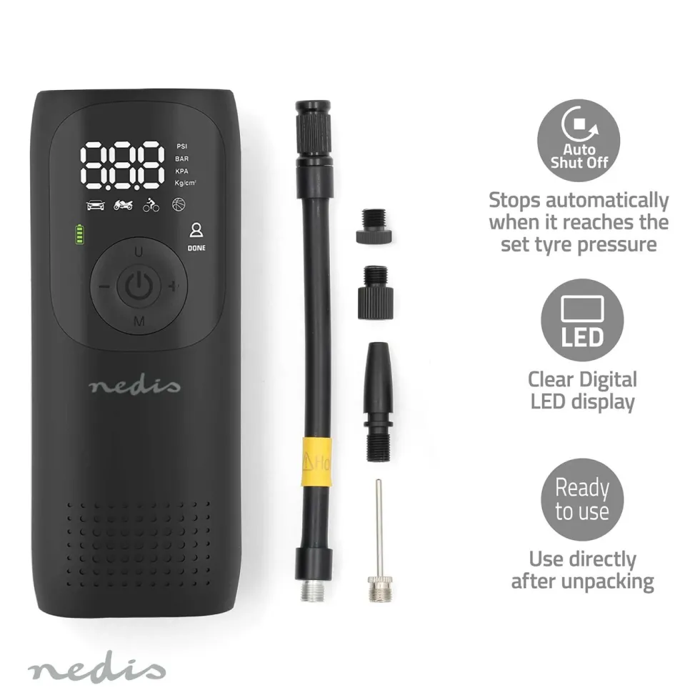 Nedis Laddbar luftkompressor