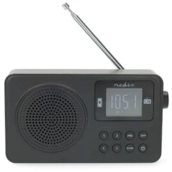 Nedis Portabel FM-radio med Bluetooth