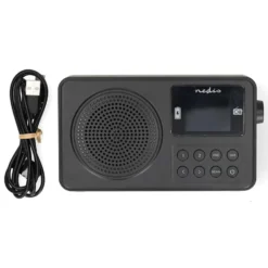 Nedis Portabel FM-radio med Bluetooth