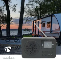 Nedis Portabel FM-radio med Bluetooth
