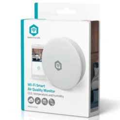 Nedis SmartLife luftkvalitetsmätare med CO₂-sensor och wifi