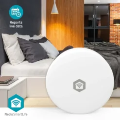 Nedis SmartLife luftkvalitetsmätare med CO₂-sensor och wifi